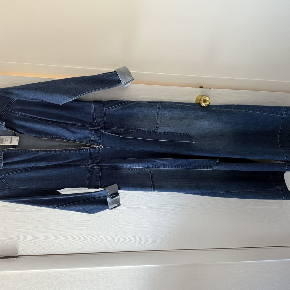 INC International Concepts Blue Wide Leg Jumpsuit